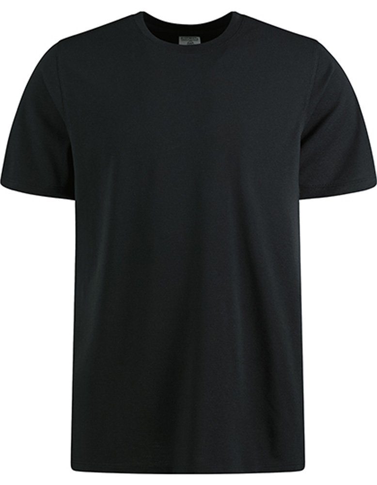 T-Shirt Piqué Rundhalsshirt Baumwolle Black aus Goodman Design