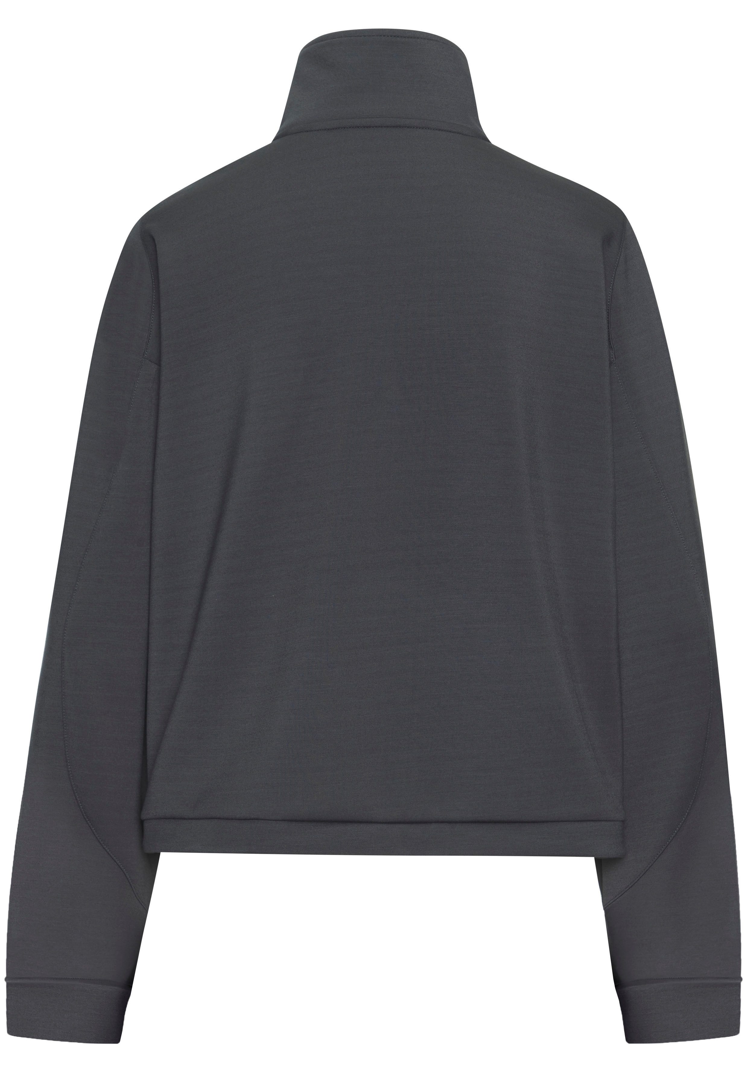 Copenhagen Studios Langarmshirt aus hochwertigem Material mit Stehkragen und Reißverschluss