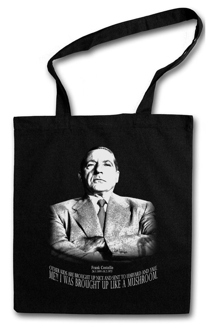 Urban Backwoods Beuteltasche Frank Costello Portrait Stofftasche Mafia Mob Capone New York Al (1-tlg), Gangster Boss Crime Family