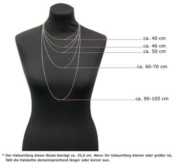 LUISIA® Collier Silberne Halskette "Mira" mit Kristallen von Swarovski® (1-tlg., inkl. Schmuckbox)