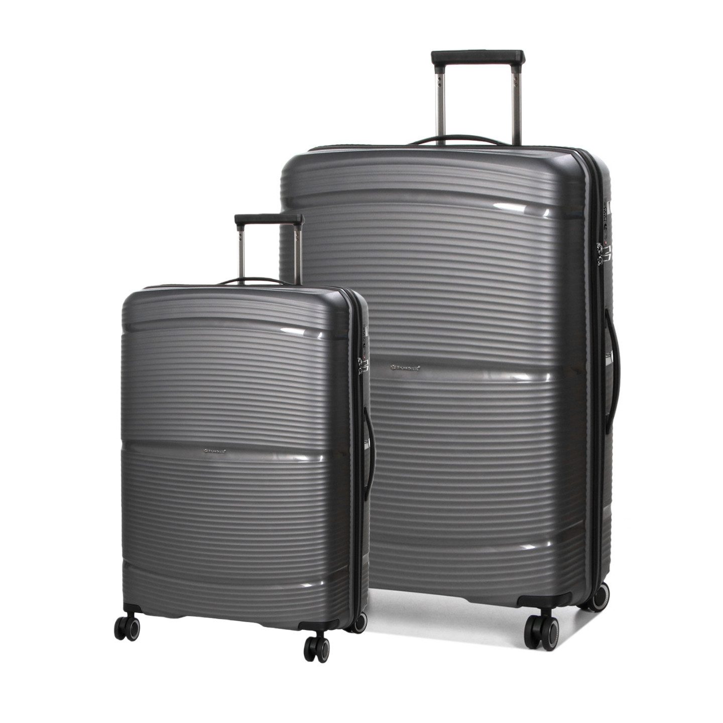 Trolleyset Koffer-Set aus PP-Kunstsoff, leichter Hartschalenkoffer/ Reisekoffer