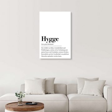 Posterlounge Forex-Bild aemmi, Hygge Definition, Wohnzimmer Minimalistisch Illustration