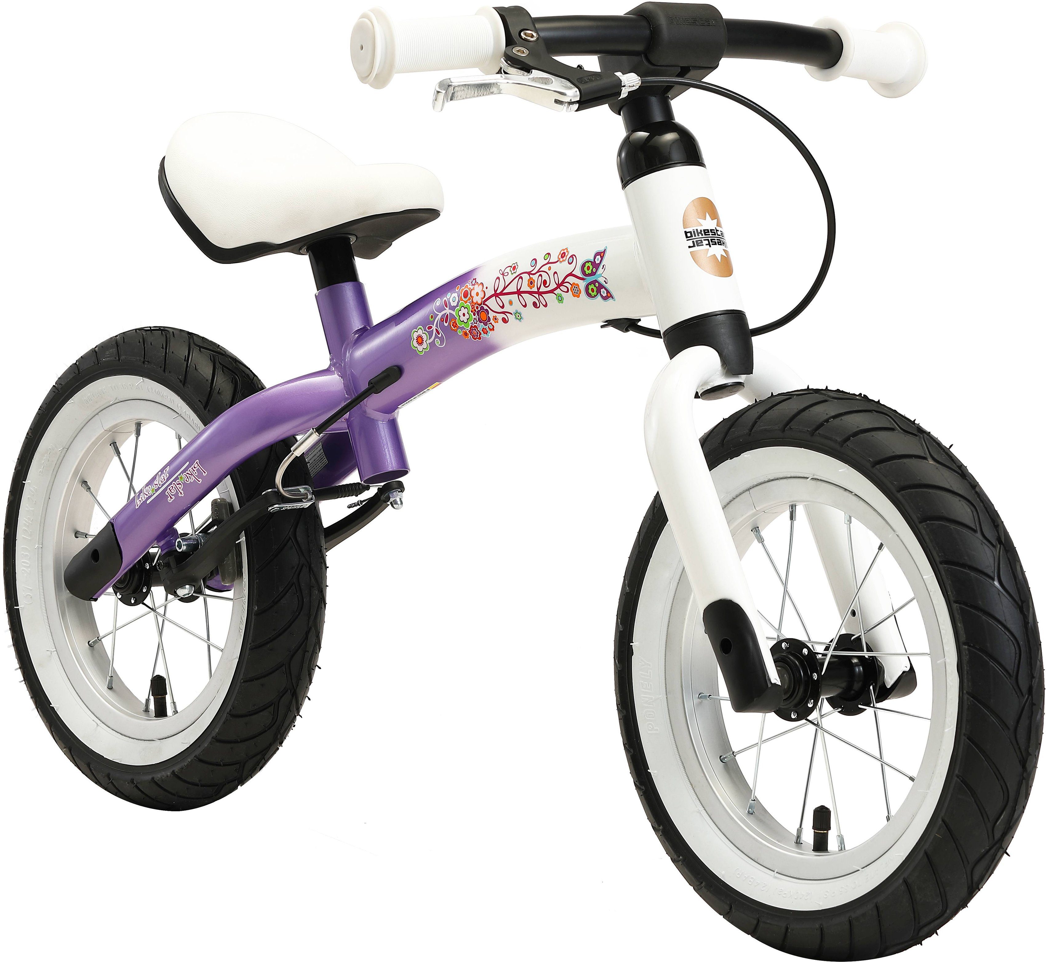 Zoll BIKESTAR 12 3 Bikestar ab mit Jahre Sport Kinderlaufrad Bremse Laufrad lila/weiß