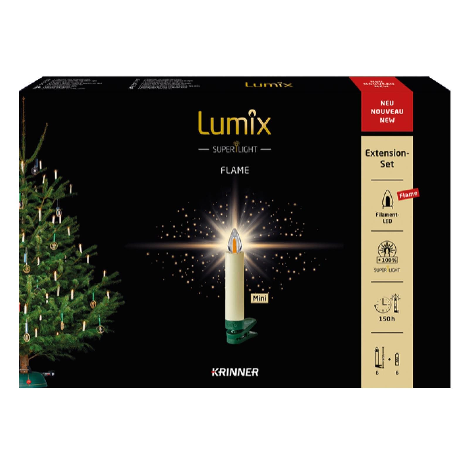 lumix LED-Christbaumkerzen LUMIX SuperLight Flame Mini Erweiterung