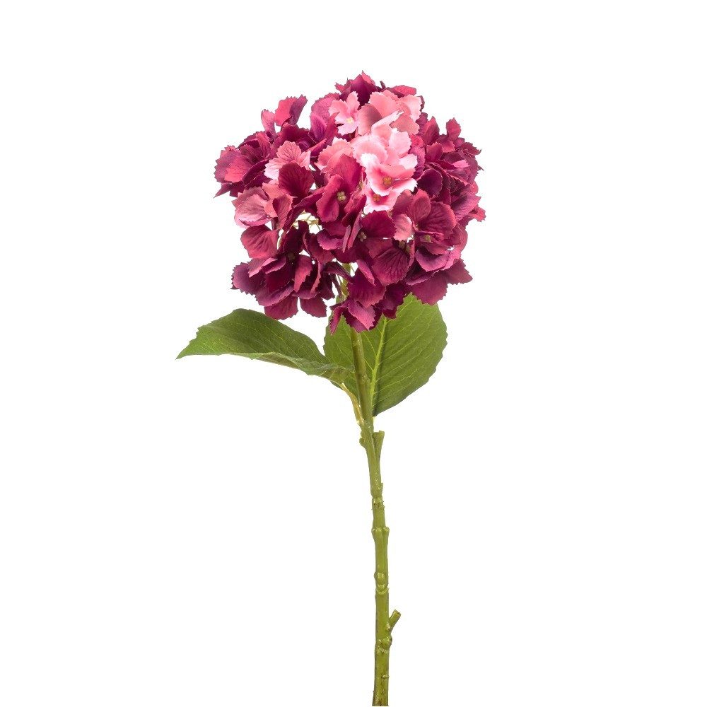 Kunstblume Hortensie Hortensie, Emerald, Höhe 52 cm, Farbe: Rot, Höhe: 52cm