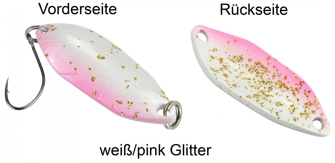weiß/pink Glitter