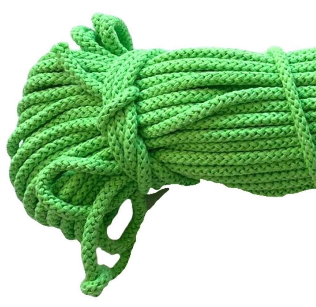 Mississhop Kordel 100 m / Ø 5 mm / Ø 3 mm Baumwollkordel Seil Kordel 100 % Baumwolle