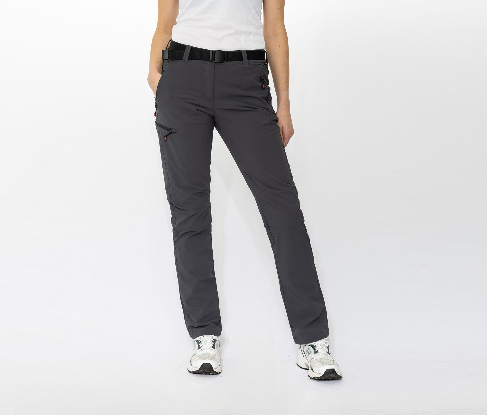 Bergson Outdoorhose TERRA (slim) Damen Winter-Wanderhose, warm gefüttert, elastisch, Normalgrößen, dun
