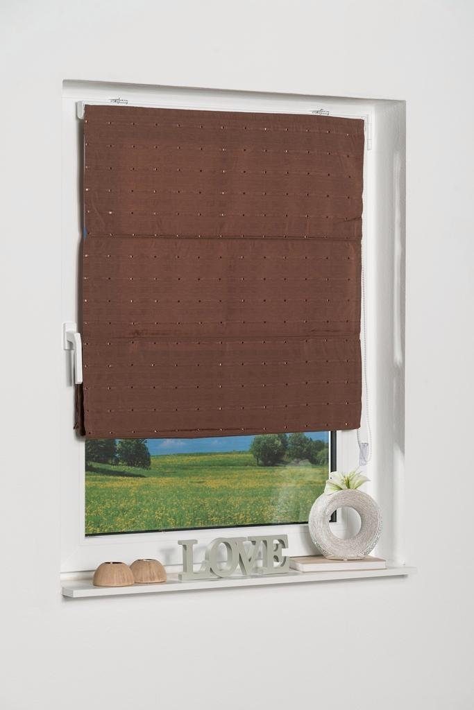 K-HOME Raffrollo Dakar, mit Klemmträger, ohne Bohren, im Festmaß