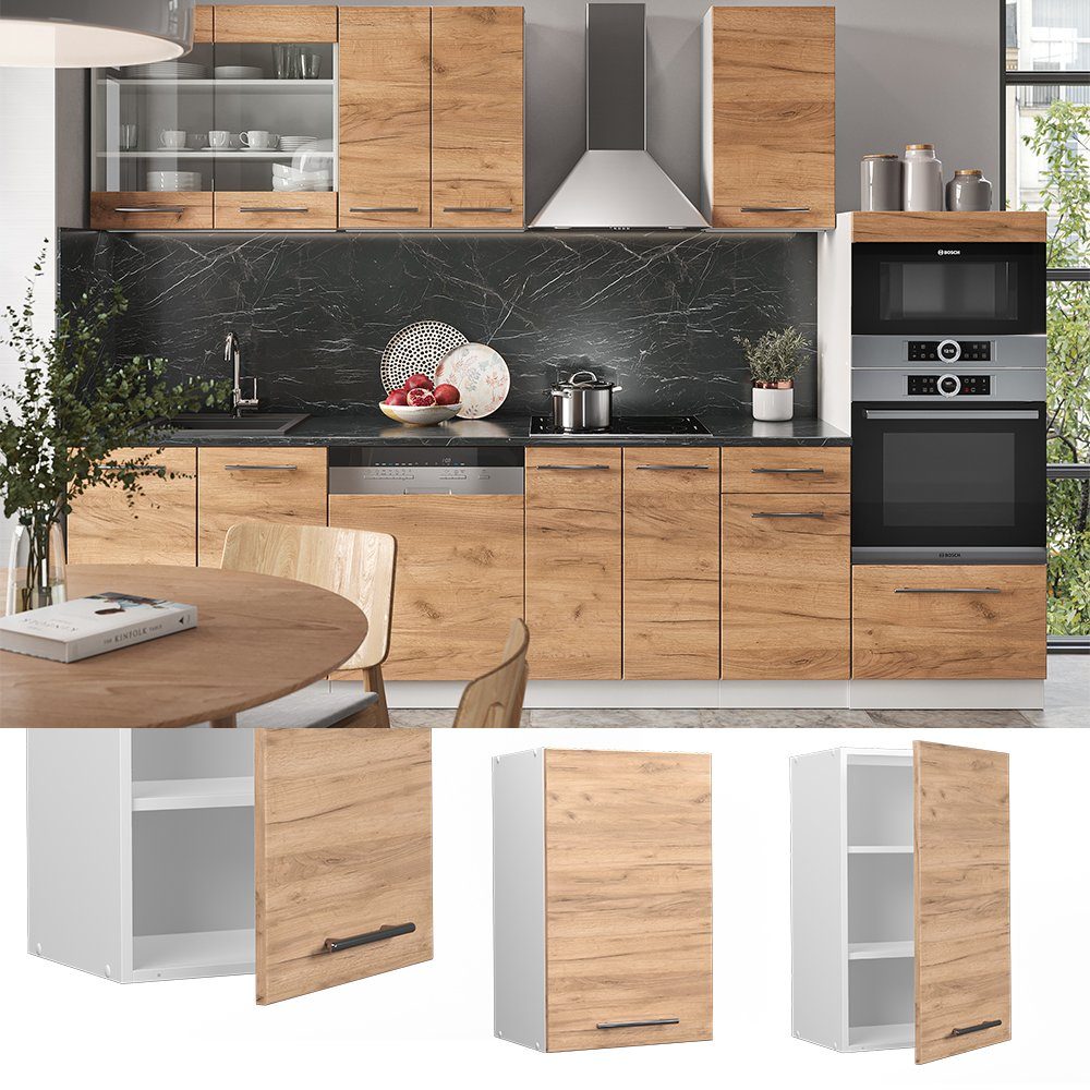 Vicco Hängeschrank Fame-Line, Goldkraft Eiche/Weiß, 45 günstig online kaufen