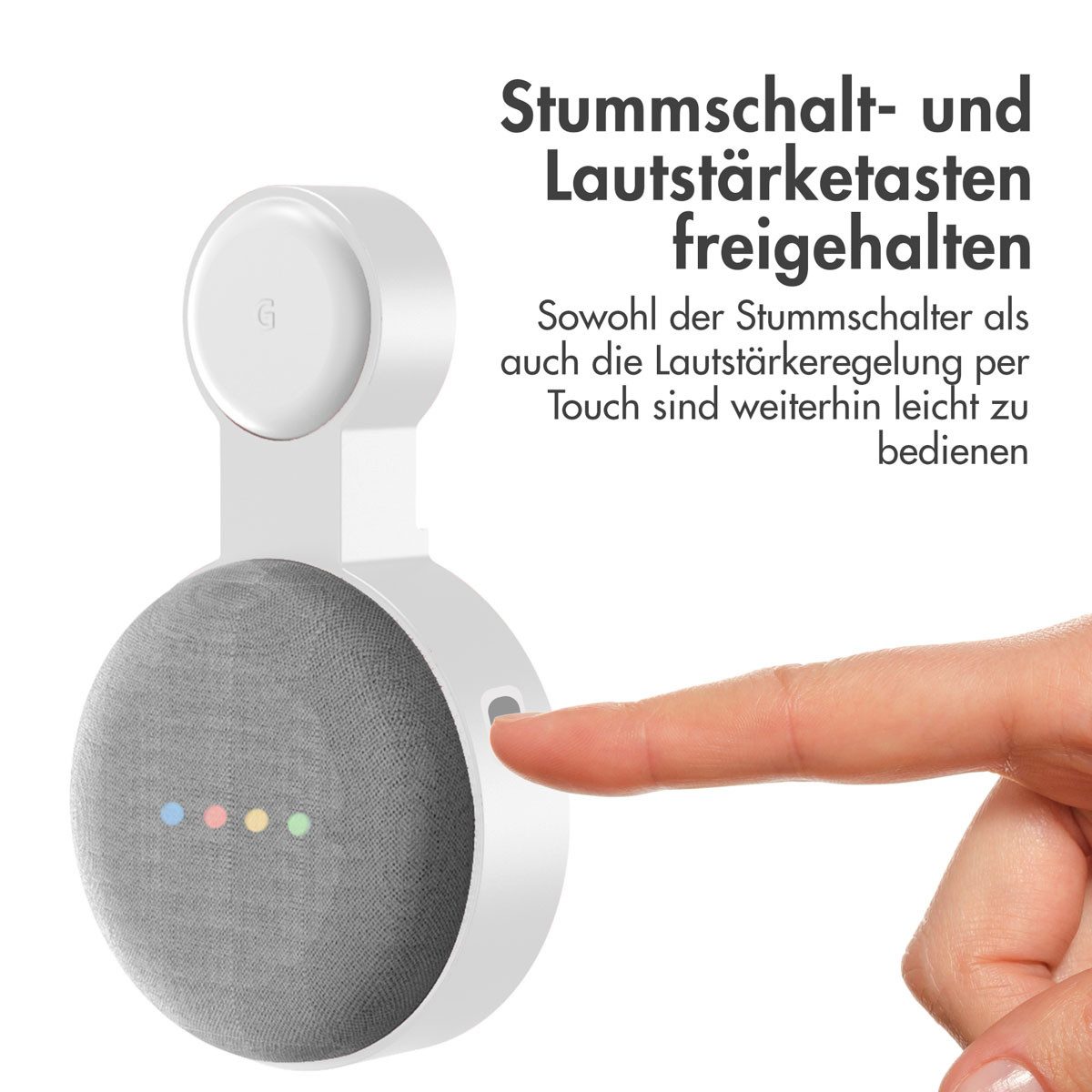 imoshion Halterung imoshion Google Nest Mini Halterung - Weiß, (1-tlg)
