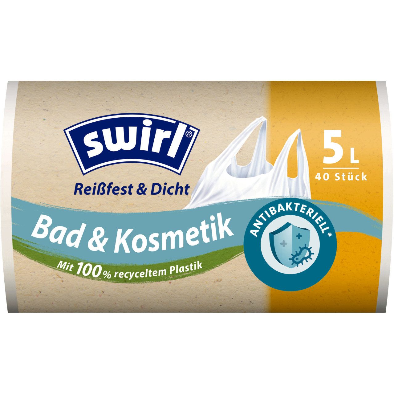 Swirl Müllbeutel Swirl Müllbeutel mit Tragegriff 5 L 40 Stück