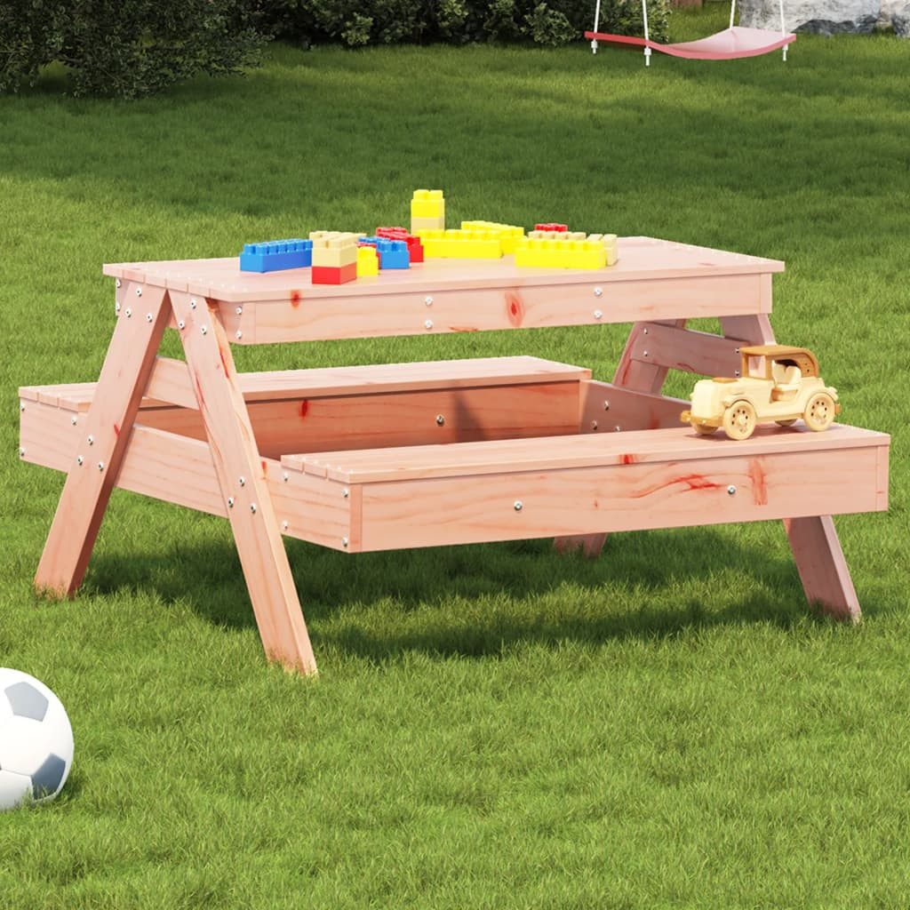 vidaXL Gartentisch Picknicktisch für Kinder 88x97x52 cm Massivholz Douglasie (1-St)