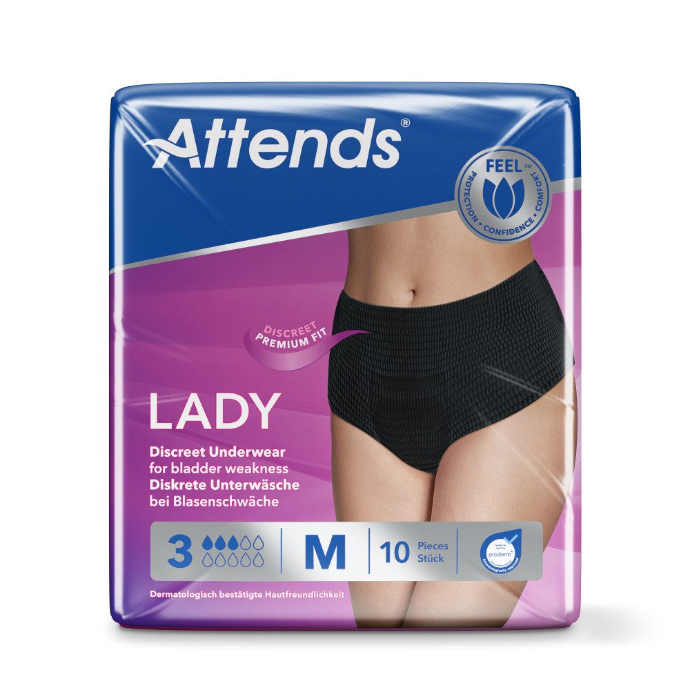 Attends GmbH Inkontinenz-Pants Attends Lady Discreet Underwear 3 M (1x10 Stück)