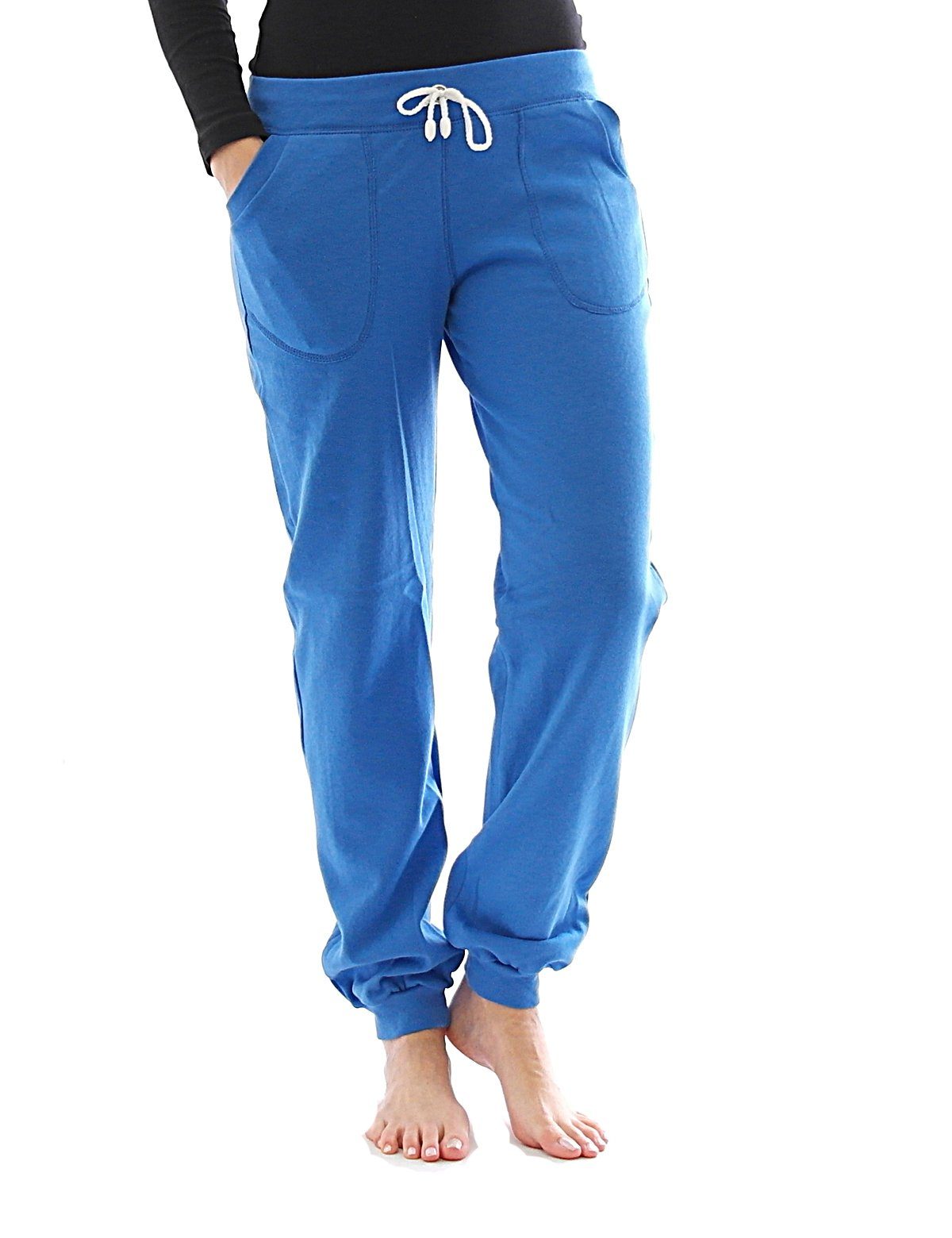Jogginghose Jogging Hose innen Fleece Taschen Sport Thermo Leggings Baumwolle