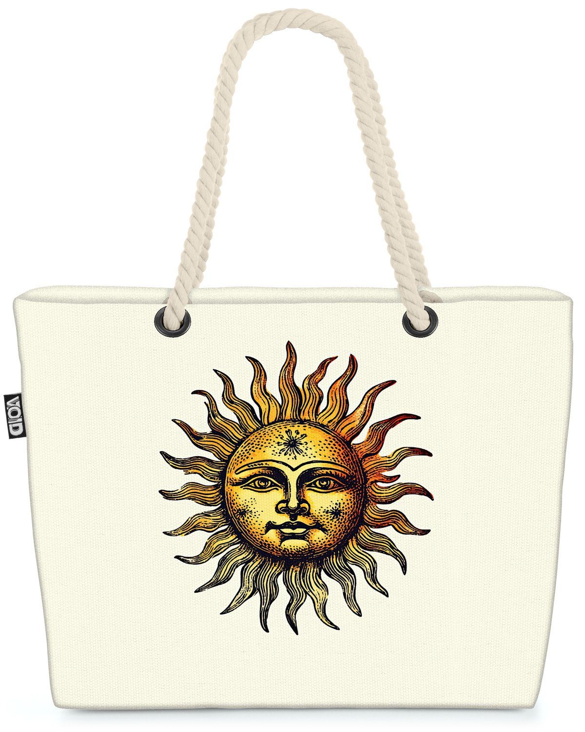 VOID Strandtasche (1-tlg), Sonne Tarot Symbol sonne gesicht tarot symbolismus firmenlogo abbildu