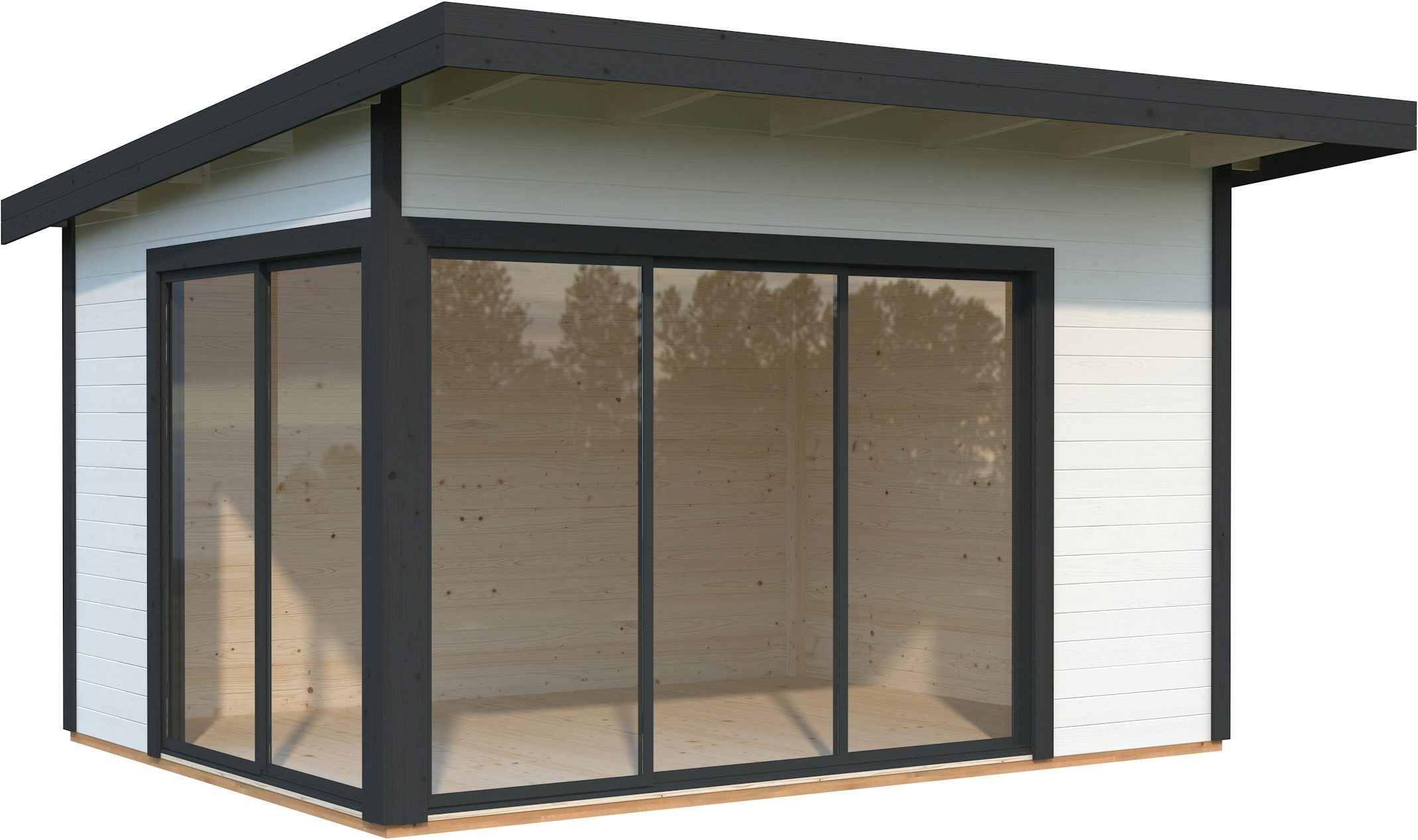 Palmako Gartenhaus Andrea 11,2 m², Slide Plus, BxT: 434x402 cm