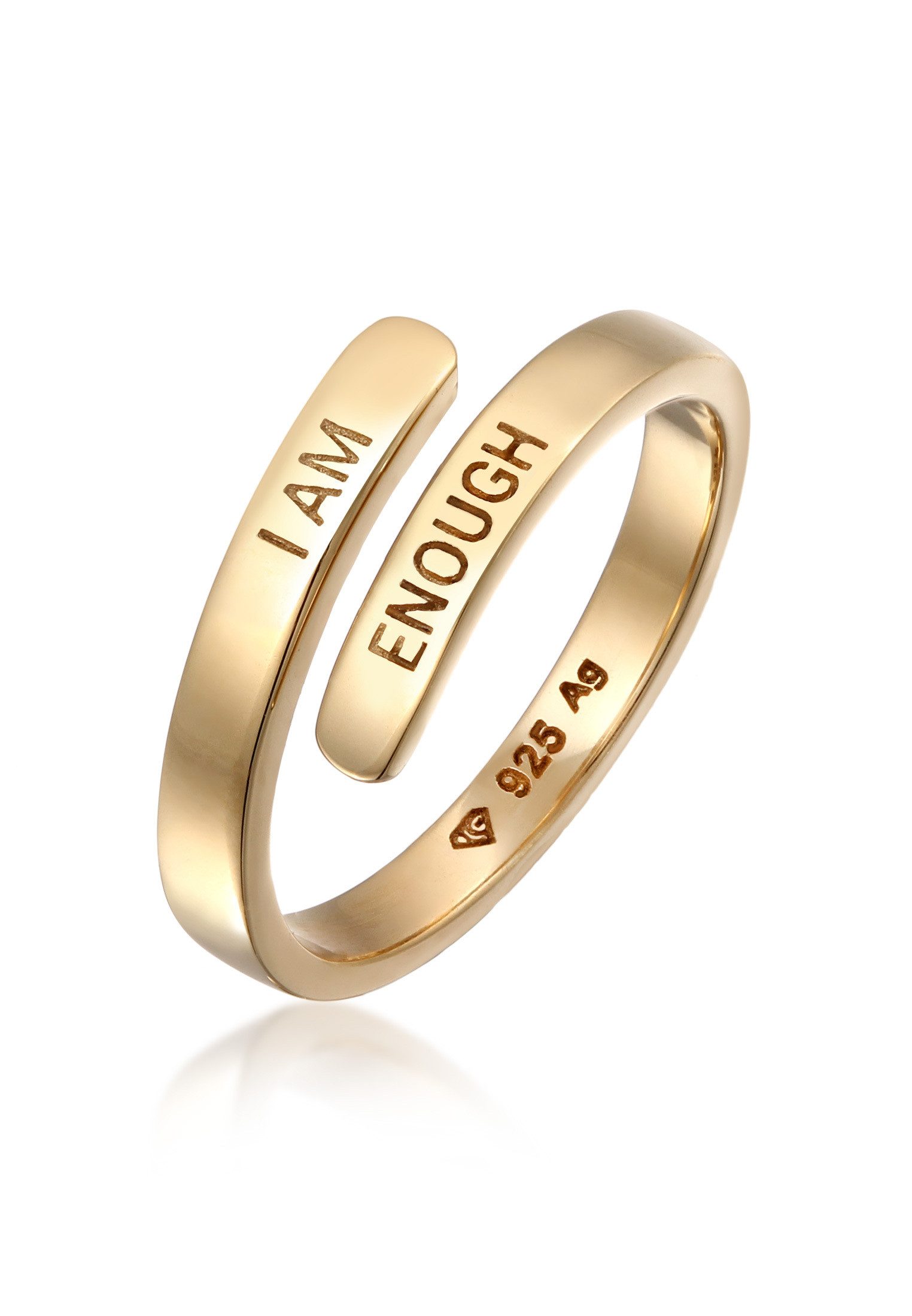 Elli Fingerring Wickelring 925 Sterling Silber I AM ENOUGH günstig online kaufen