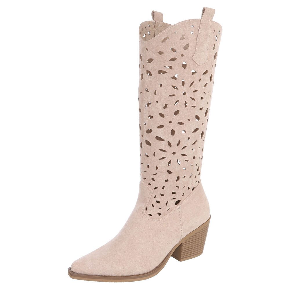Ital-Design Stilvolle Stiefel mit Aussparungen für Damen, ideal für Frühjah günstig online kaufen
