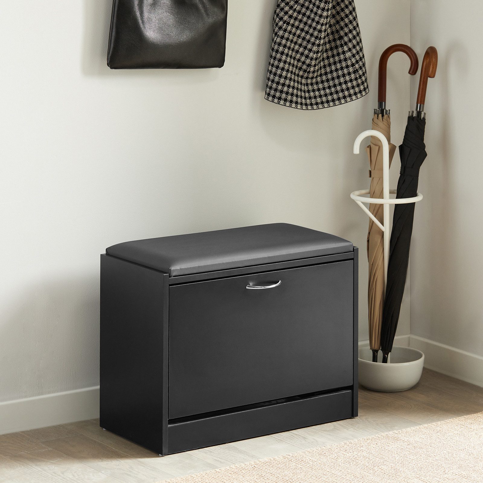 SoBuy Schuhbank FSR16, Schuhorganizer, mit gepolstertem Kissen, für Flur, E günstig online kaufen