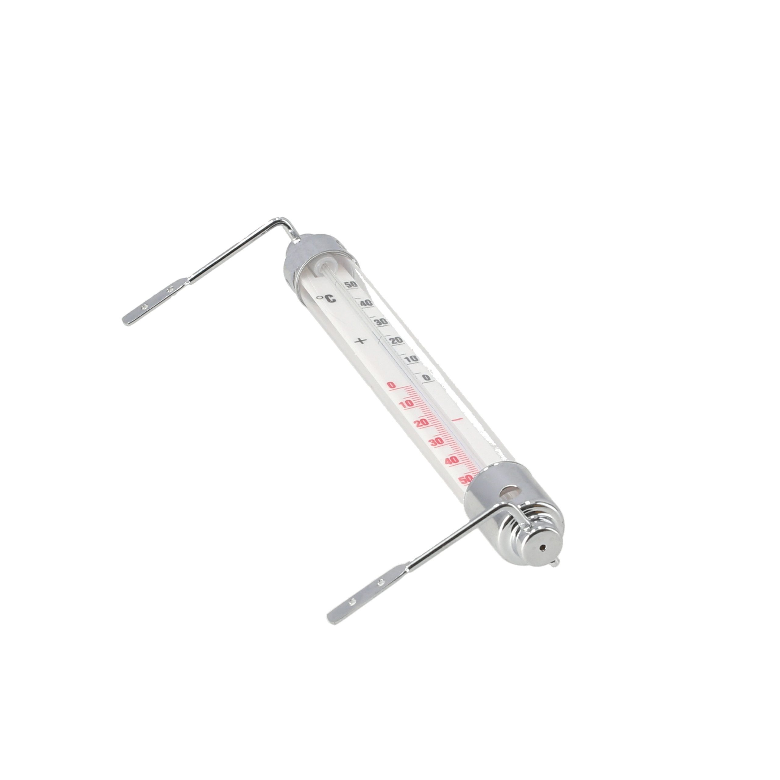 Lantelme Fensterthermometer Wiener Metall Thermometer Analog Außen Fenster Garten Außenthermometer, Temperatur Analog -50 bis 50°C, Außenthermometer, 20cm Lang Gartenthermometer, Deutsche Herstellung