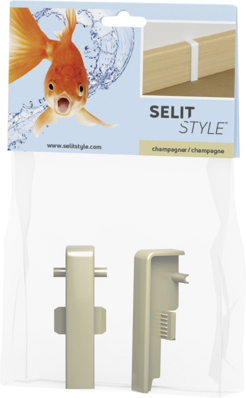 Selit Sockelleiste SELITSTYLE Verbinder champagner Höhe 50 mm 2 Stück