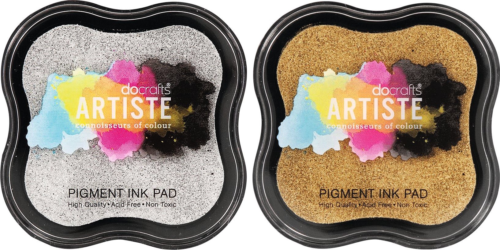 docrafts Stempel Metallic Stempelkissen, 2er-Set