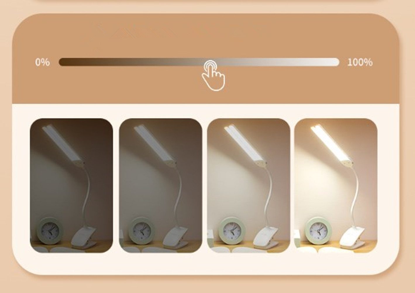 autolock LED Leselampe Klemmlampe Bett - Dimmbar Leselampe Buch Klemme Auge günstig online kaufen