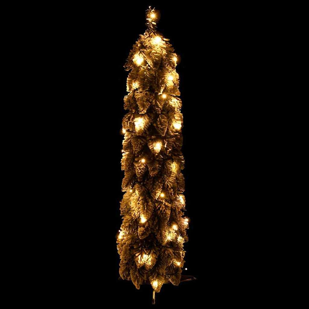 vidaXL LED Baum Künstlicher Weihnachtsbaum Beleuchtung & Schnee 30 LEDs 60 günstig online kaufen