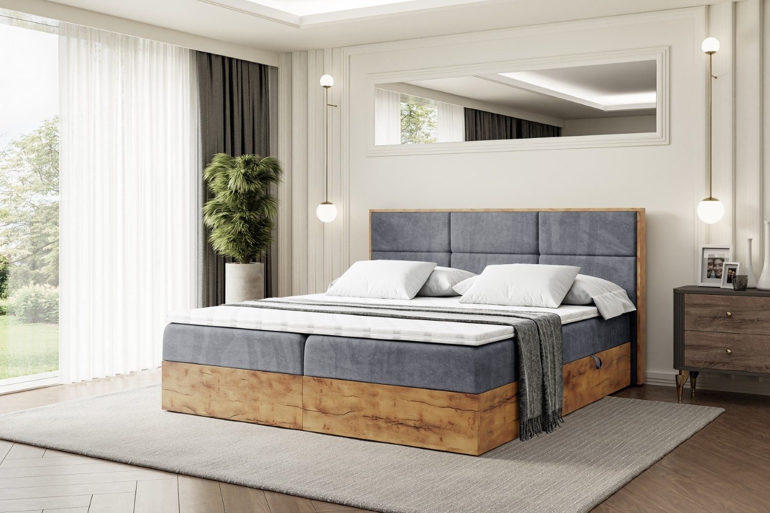 ALTDECOR Boxbett LOLLI1 (Multipocket-Matratze H4, H3 Matratze Bonellfederun günstig online kaufen