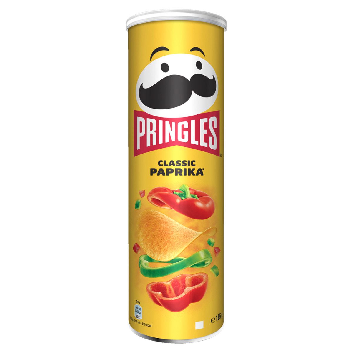 Pringles Knabberei, Pringles Classic Paprika Stapelchips lecker würziger Geschmack 185g