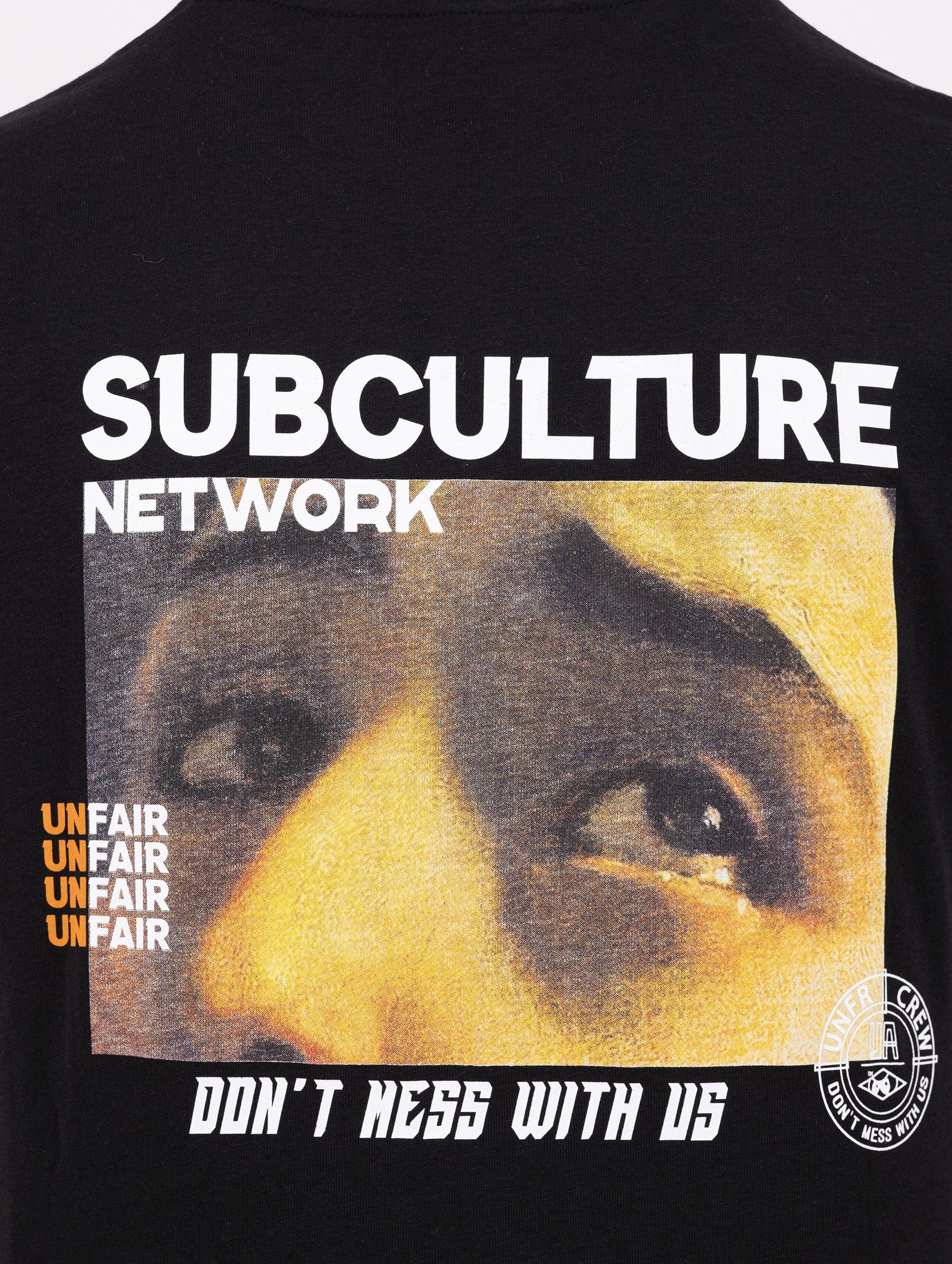 Subculture Athletics Herren black Athletics Unfair Adult T-Shirt Unfair Network T-Shirt