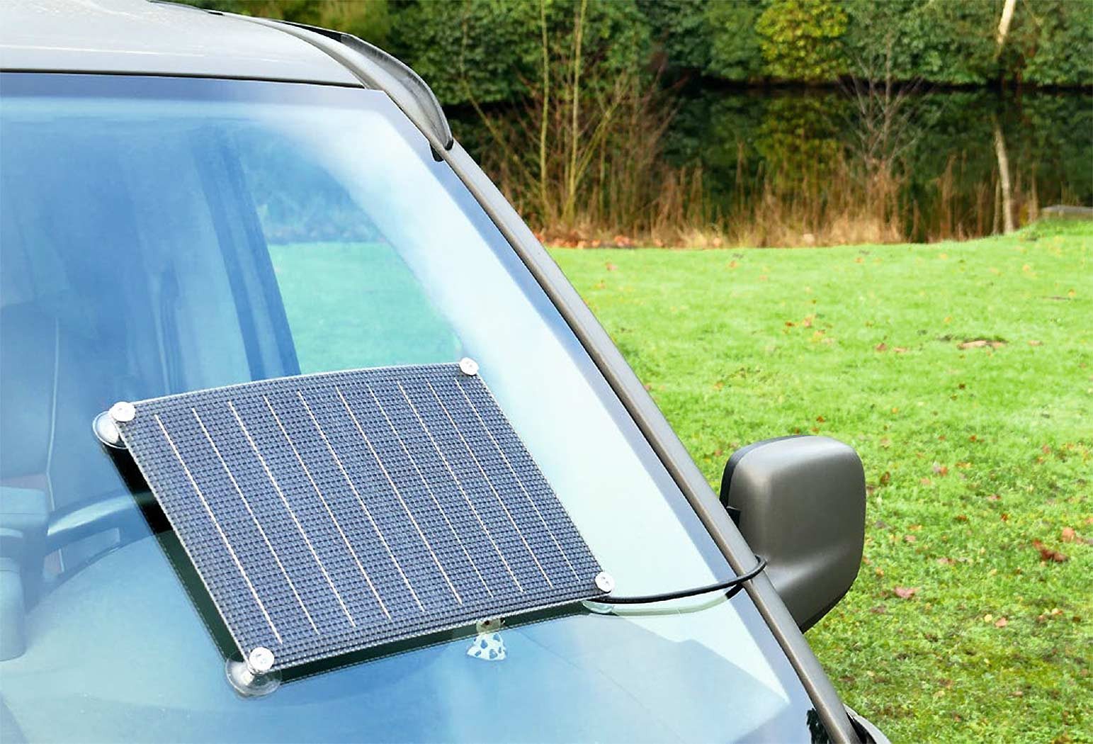 Solara Solarmodul DCSolar 14W 12V Modul OBD-2 Stecker anschlussfertig, 14 W, salzwasserresistent