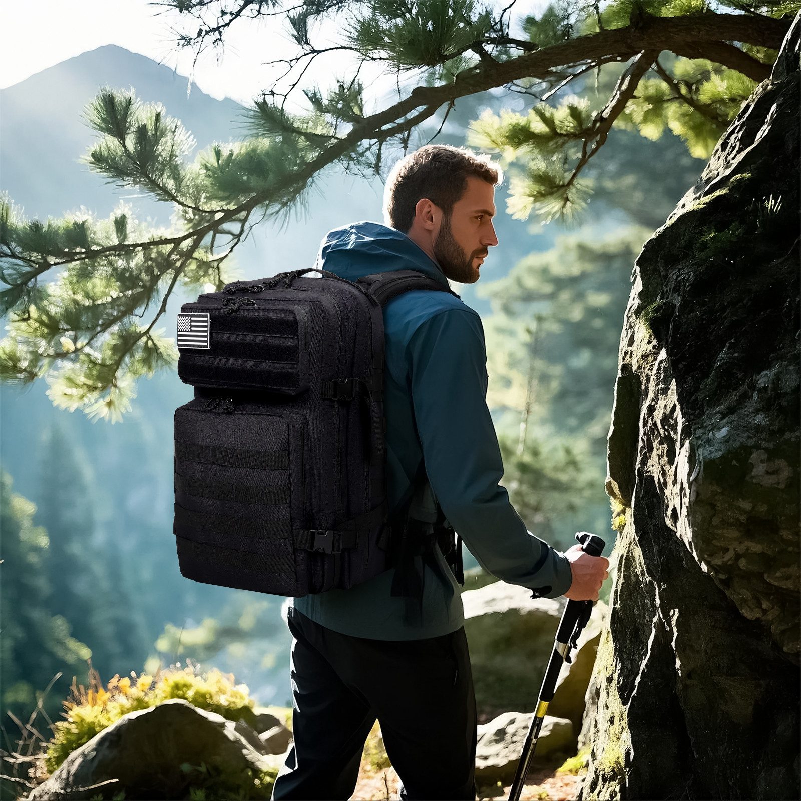 TAN.TOMI Rucksack Taktischer Rucksack 45L Wanderrucksack Militär Rucksack, günstig online kaufen