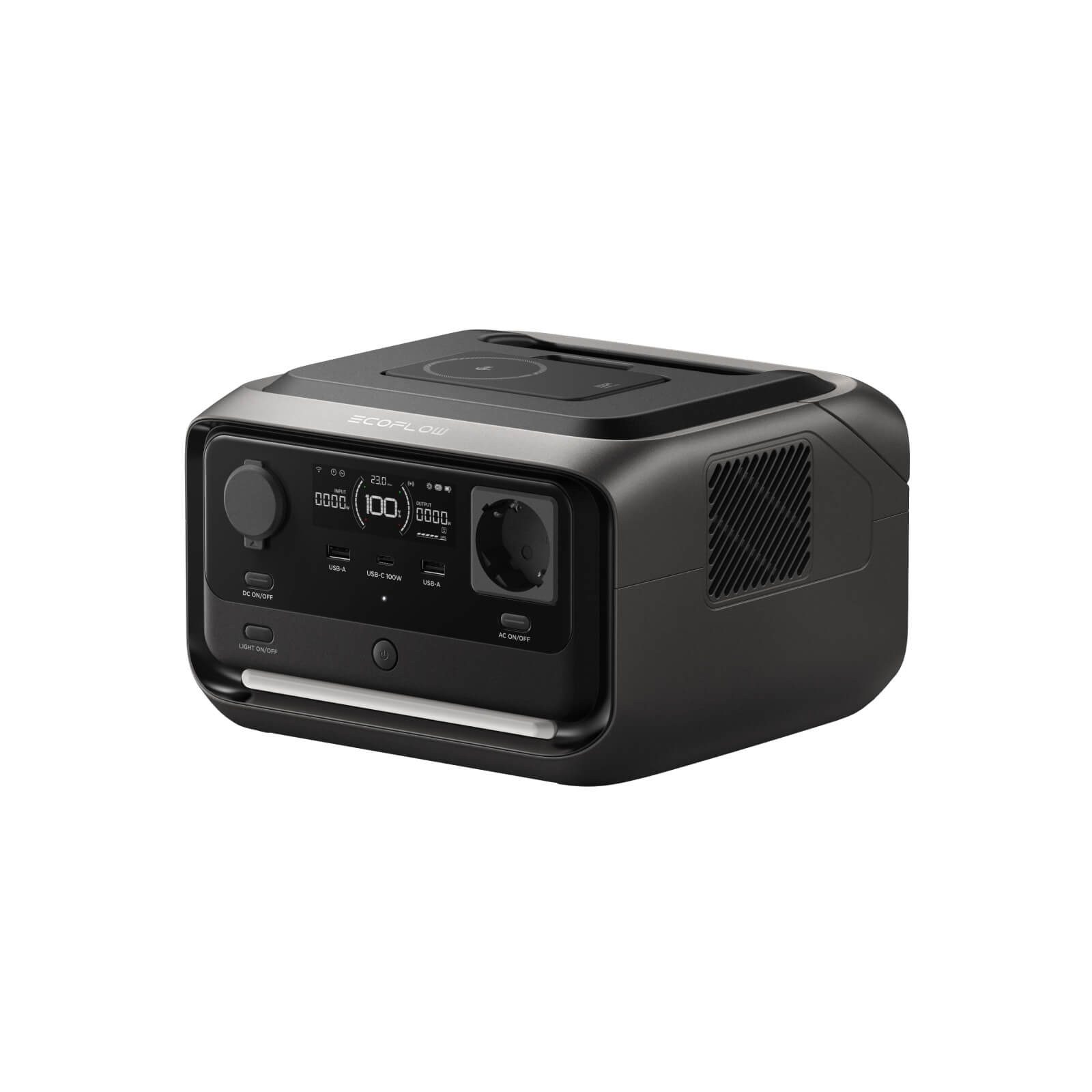 Ecoflow EcoFlow Tragbare Powerstation RIVER 3 Plus (Wireless), 286 Wh Powerstation
