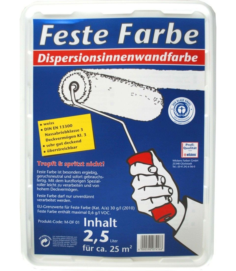 Wilckens Farben Wandfarbe Wilckens Feste Farbe 2,5 L weiß matt