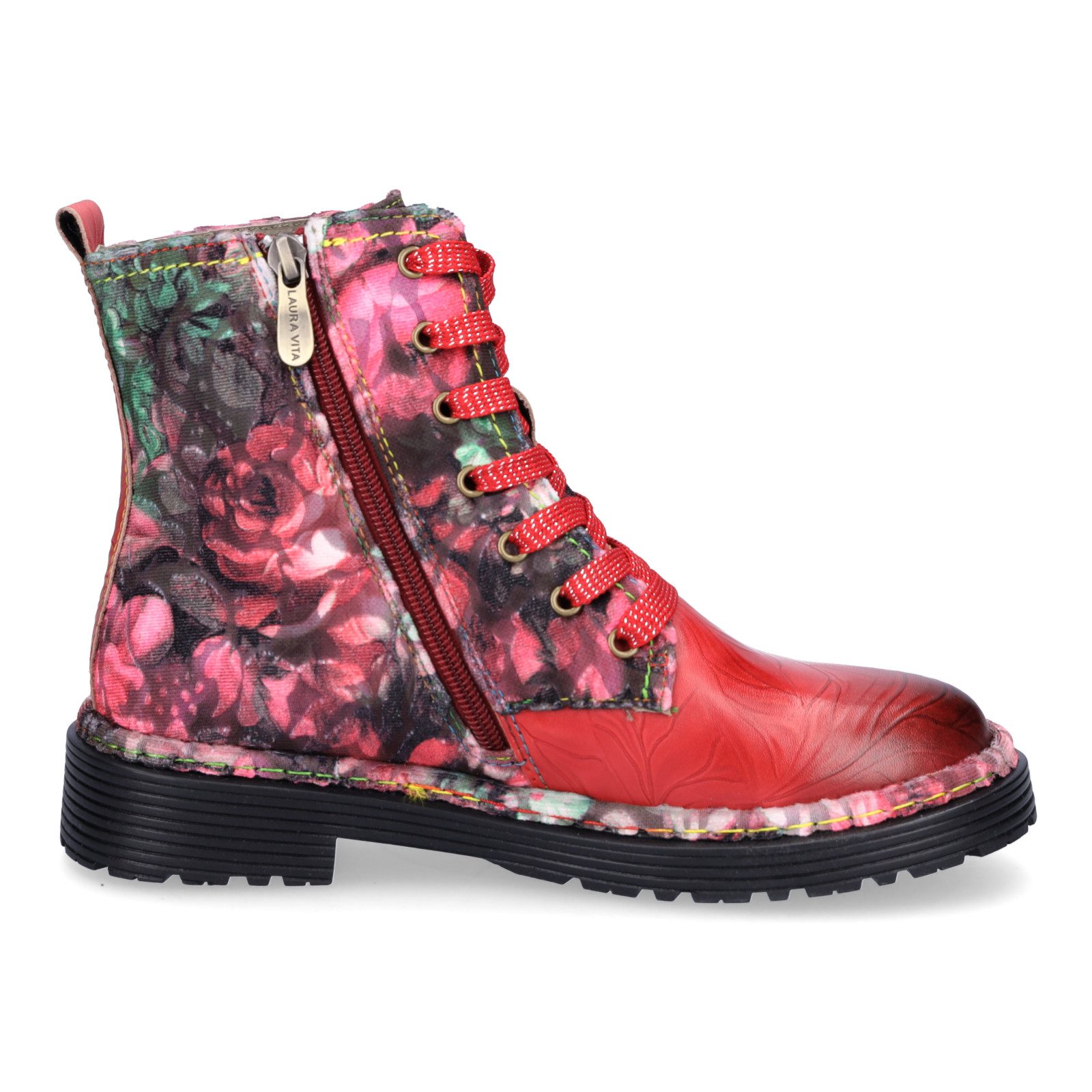 LAURA VITA Laura Vita Damen Schnürboot rot Schnürboots