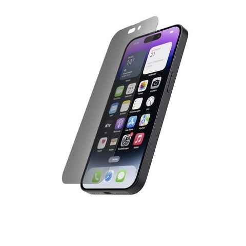 Hama Echtglas-Displayschutz "Privacy" für Apple iPhone 14 Pro, Schutzglas für Apple iPhone 14, Displayschutzglas