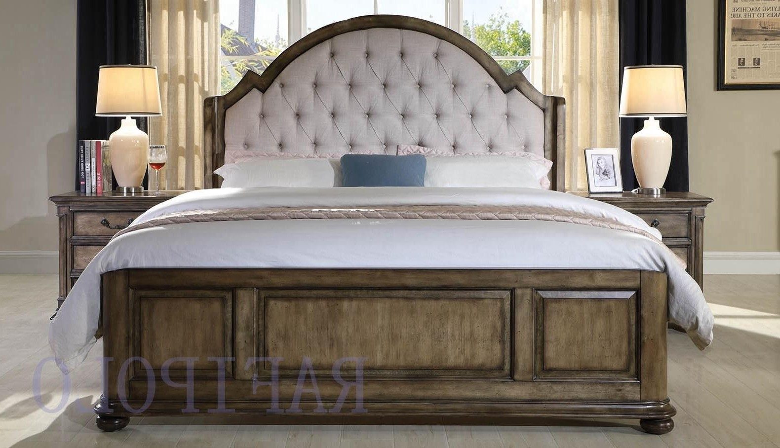Xlmoebel Holzbett Gepolstertes Doppelbett mit elegantem Design aus hochwertigem Textil (Bett, 1-tlg., Bett), Hergestellt in Europa
