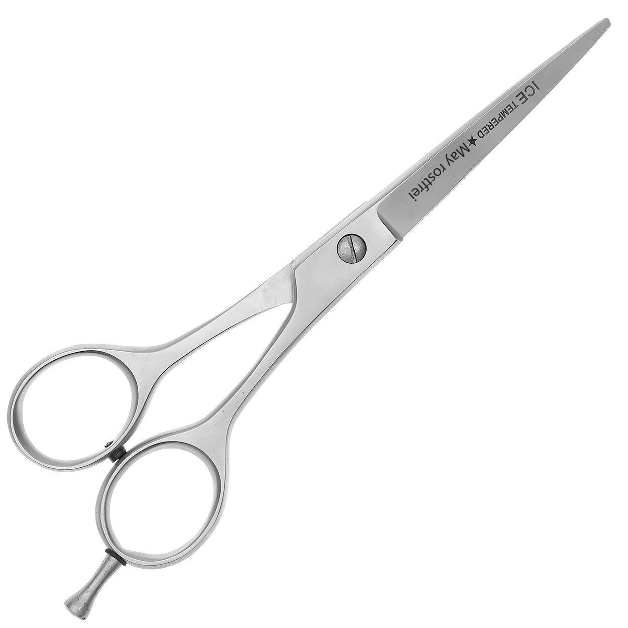 May Haarschere ICE - Länge: 6 Zoll - Mikrozahnung - rostfreier Edelstahl