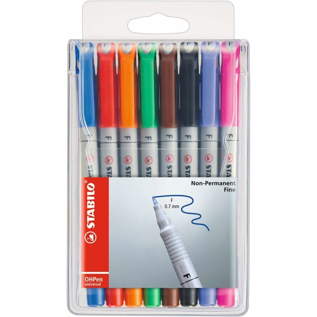 STABILO Marker OHPen Folienstifte-Set farbsortiert 8 St.