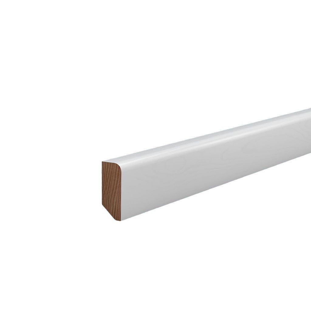 Südbrock Sockelleiste Sockelleiste weiß 16 x 40 Holz Buche Lackiert Fußleiste RAL 9010, L: 240 cm, H: 4 cm, 1-St.