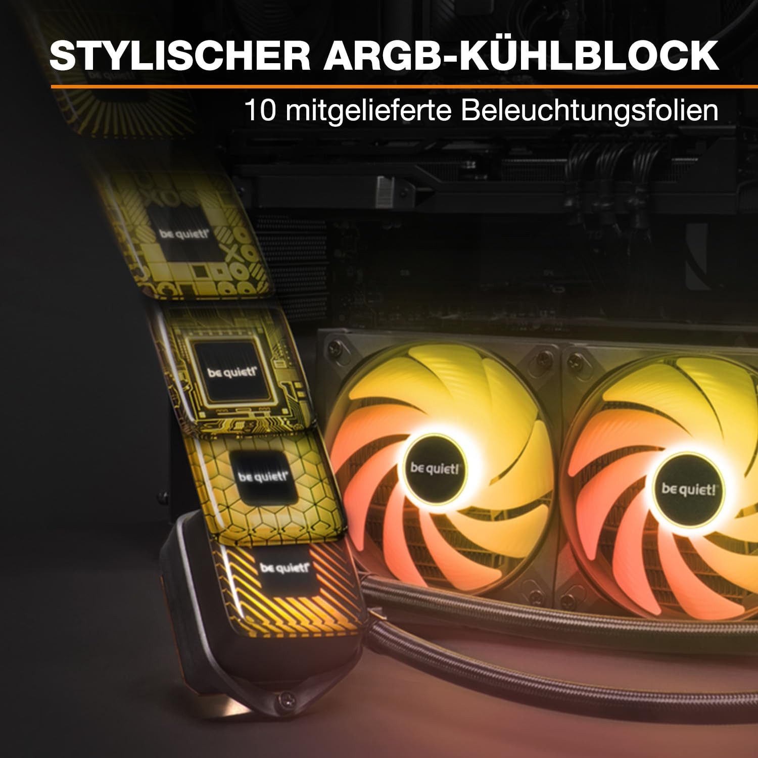 BeQuiet Computer-Kühler Pure Loop LX 360mm, ARGB-Beleuchtungsoptionen, einfache Nachfüllfunktion, leise Pumpe