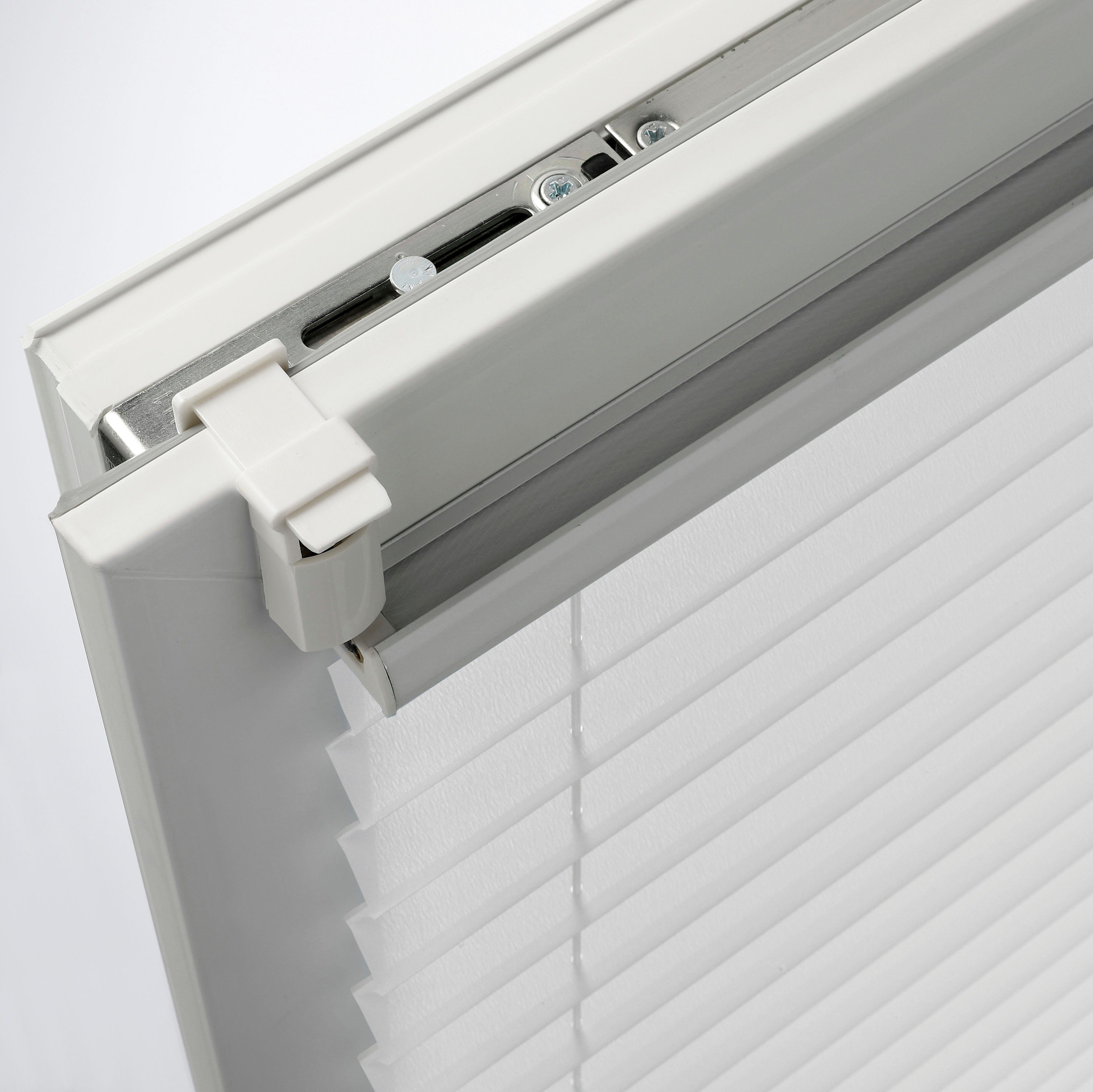 GARDINIA Plissee EASYFIX Lilly Green, blickdicht, ohne Bohren, verspannt, Klemmfix, mit Recyclingmaterial