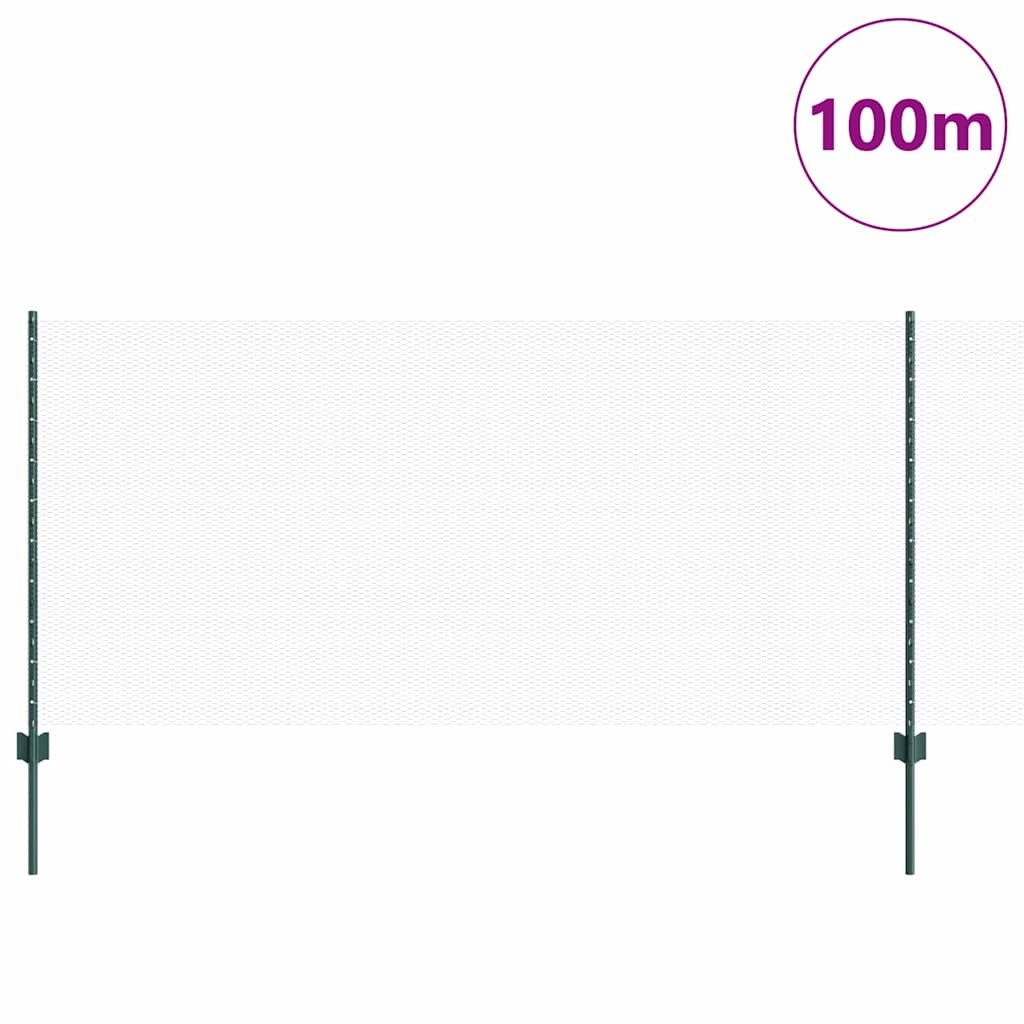 vidaXL Gartenzaun Zaun mit Pfosten Grün günstig online kaufen