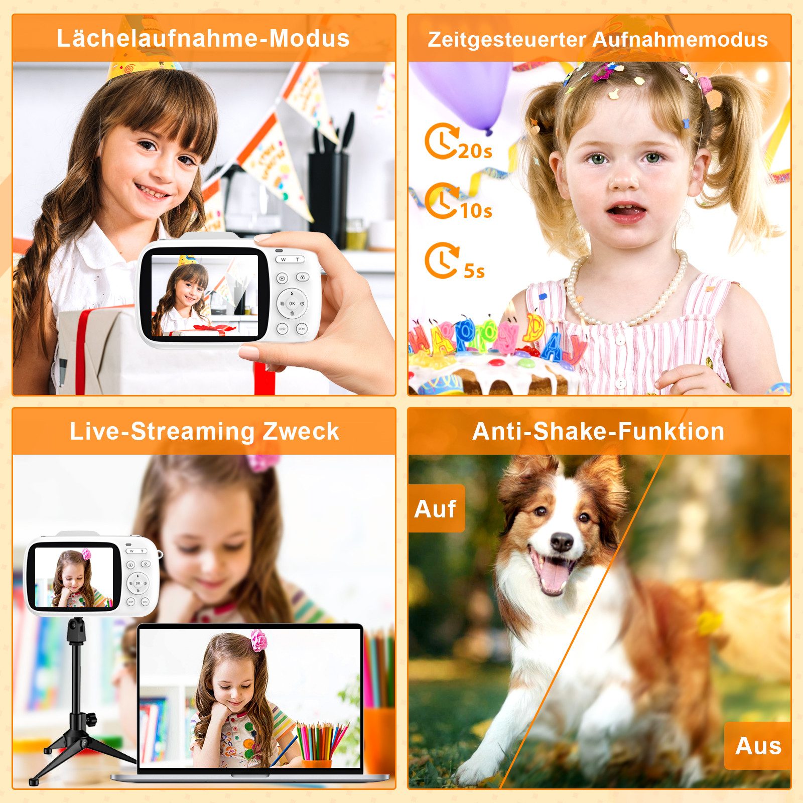 Fine Life Pro Digitalkamera G7 - A - Hochwertige Kamera mit 64MP Kompaktkamera (und 4K-Ultra-HD-Aufzeichnung für atemberaubende Fotos und Videos)