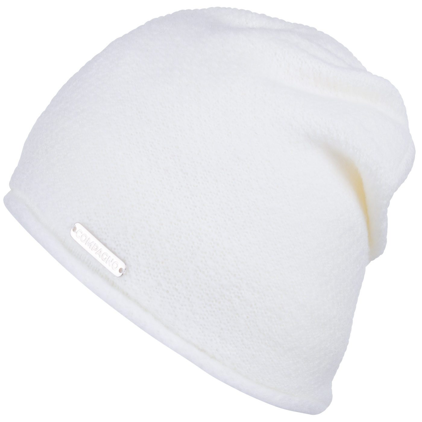 compagno Strickmütze (1-St) Klassische Beanie Wintermütze Strickmütze Damen gefüttert Fleece