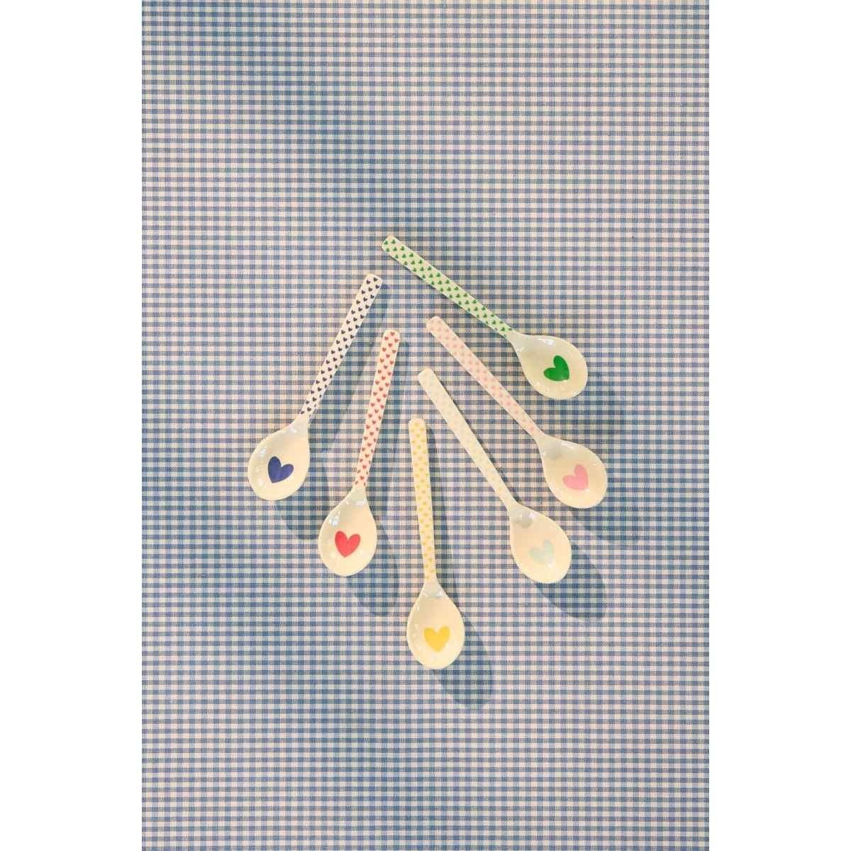 rice Kaffeelöffel Melamin Löffel-Set 6-teilig, 14,5 cm, spülmaschinengeeignet – Bild 2 von 2