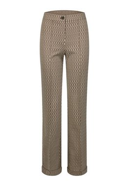 MARC AUREL Jerseyhose aus grafischem Jacquard