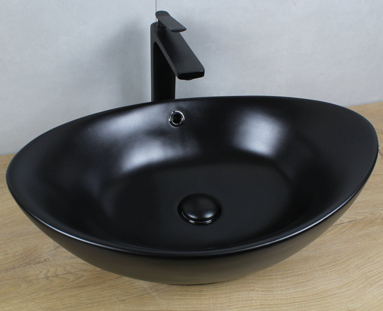 HAGO Aufsatzwaschbecken Keramik Waschbecken oval 590x380x190 günstig online kaufen